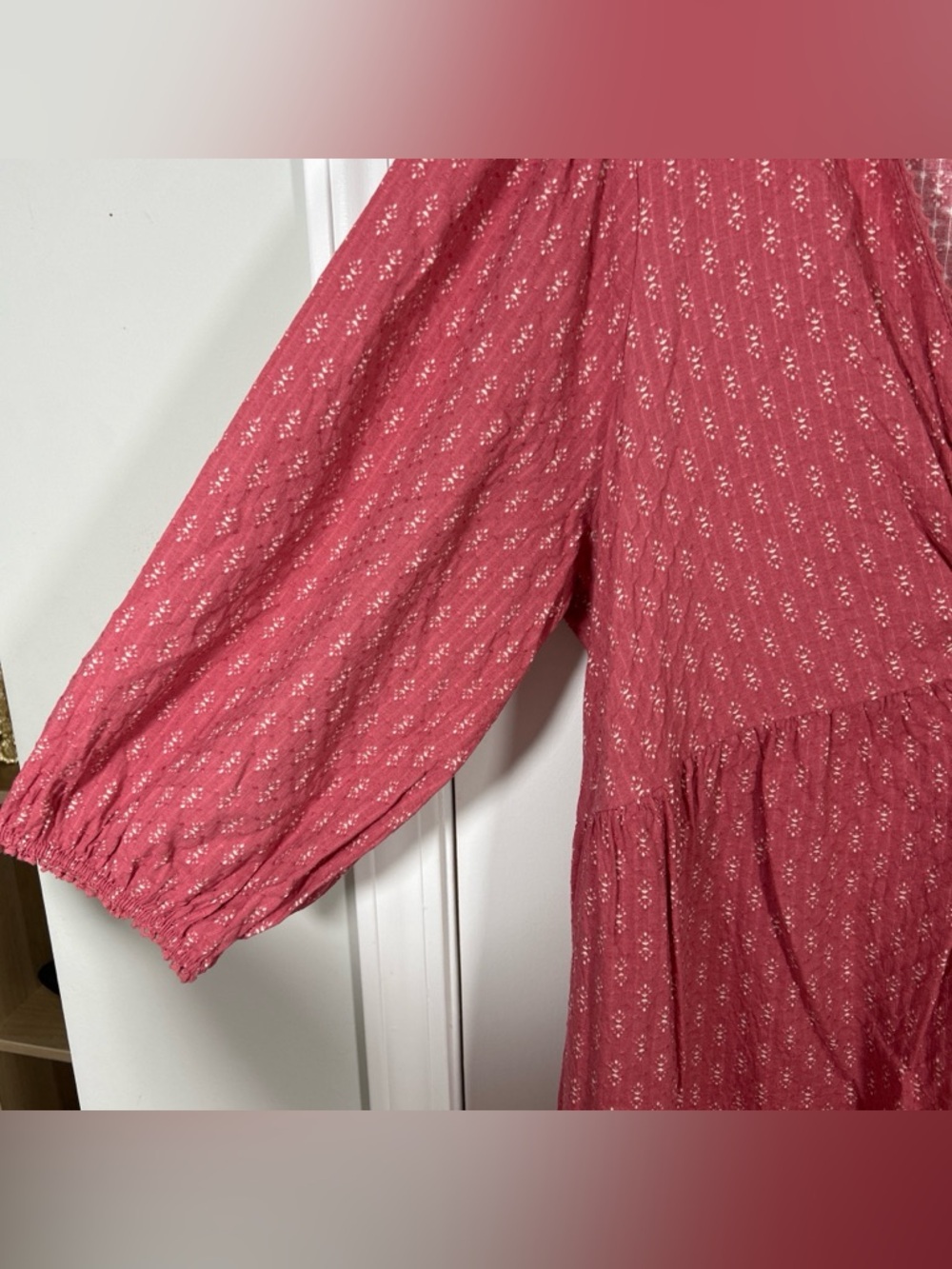 Festi Blouson Sleeve Maxi Dress - Dusty Rose - Picture 7 of 10